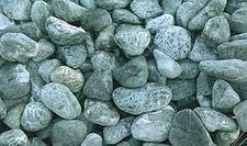 10 SACCHI DI CIOTTOLI VERDE ALPI DA 25 KG 15/25 MM DECORAZIONE GIARDINO PIETRE