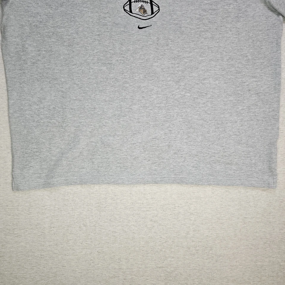 Sudadera Nike Para Hombre 2XL Gris Centro Swoosh Equipo Purdue Fútbol NCAA Foto 3 de 4