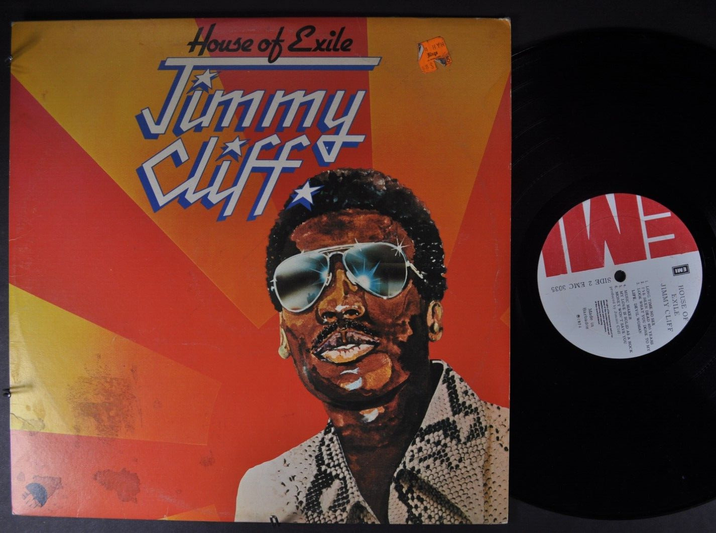 JIMMY CLIFF House of Exile REGGAE LP EMI RARE BARBADOS IMPORT