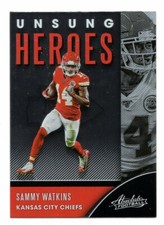 2020 Panini Absolute Football Unsung Heroes Sammy Watkins Insert Card