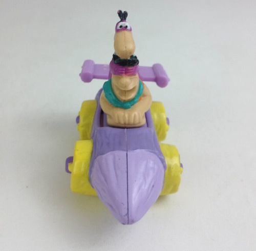 1997 Hanna Barbera The Flintstones Fred & Dino Pull-Back Racers Burger King Toy - Picture 5 of 8