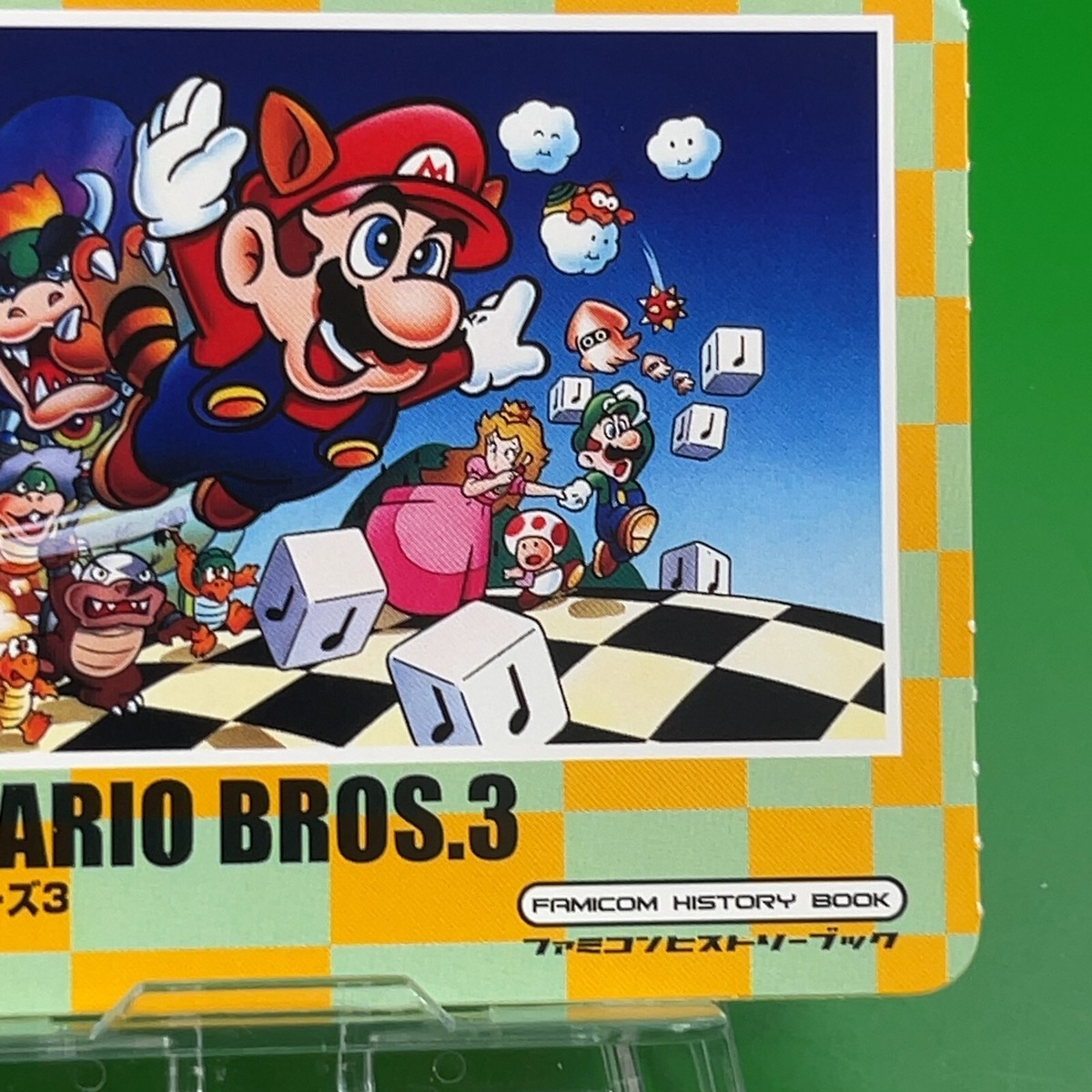 Super Mario Bros. ステッカー 3枚セット Super Mario Bros 3 001 History Book Sealdass Sticker Famicom