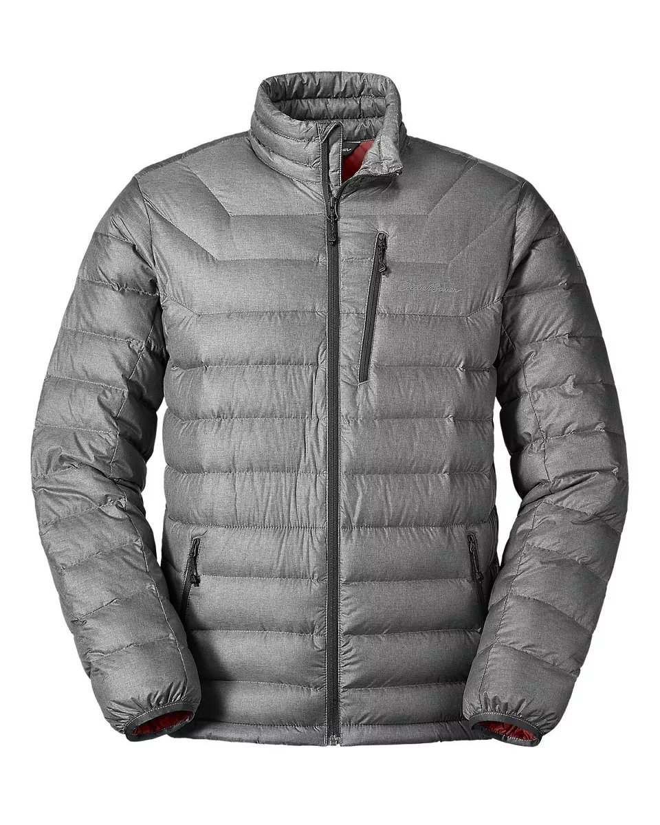 EDDIE BAUER MEN'S DOWNLIGHT STORMDOWN JACKET DARK SMOKE NWT