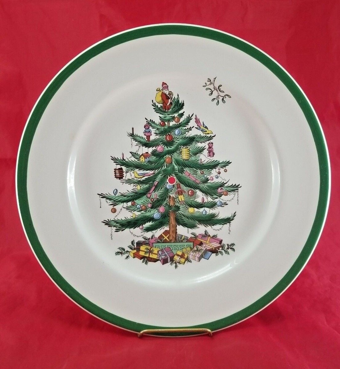 Spode Christmas Tree Tiered Stand Replacement Plate Large 10 1/2