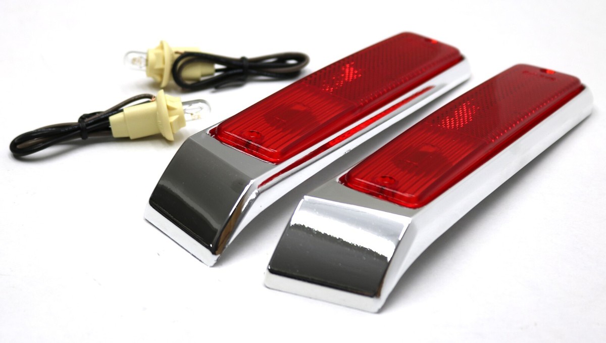 New Rear Side Marker Lamp & Bezel 6-PC Set / For 1984-1991 Grand