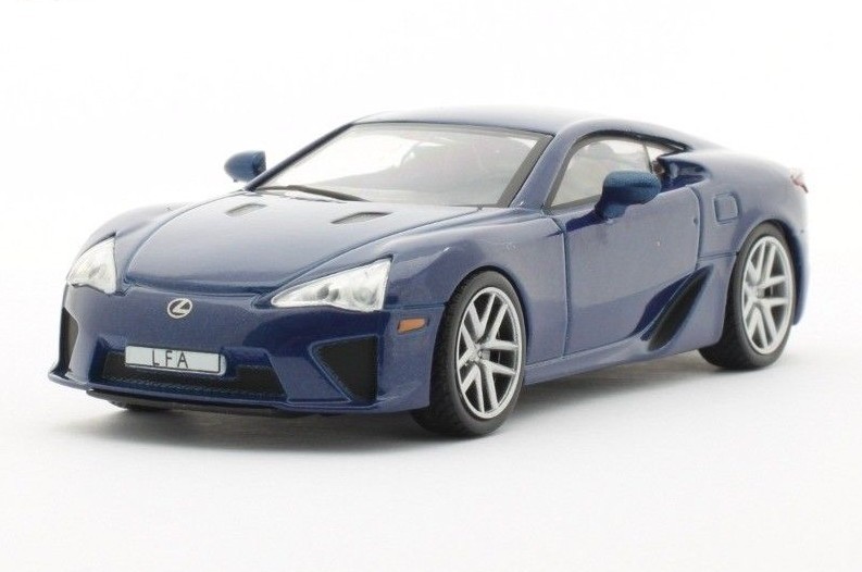 Lexus LF-A Blue 2-door Coupe Sports Vehicle Diecast Model Car 1:43 Scale (2010)