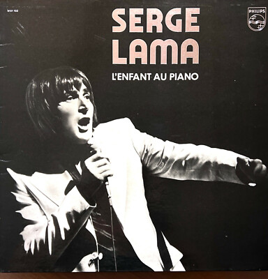 Serge Lama LP Das Kind am Klavier