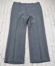 Levis MENS SIZE 38X28 Action Slacks Gray Dress Slacks Pants VINTAGE MADE IN USA