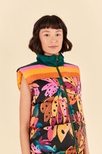 Rare Farm Rio Colorful Banana Reversible Puffer Gilet/waistcoast