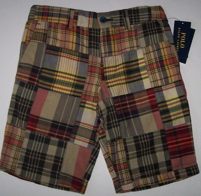polo ralph lauren madras shorts
