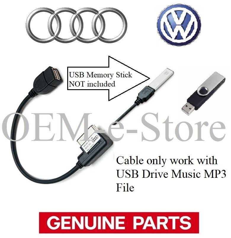 Audi VW Music Media Interface USB Cable Adapter for 2010-2014