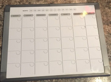 Dry Erase Board Calendar Day Month Week Work School Office Daycare 14 By 11 Inch