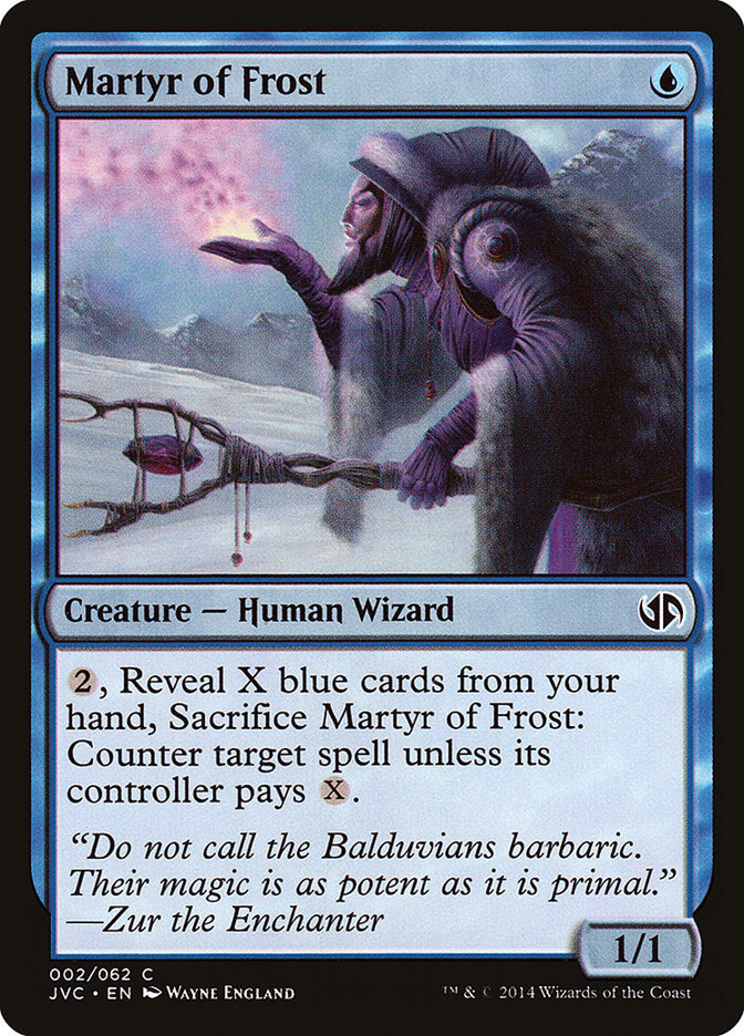 MTG Magic the Gathering Martyr of Frost (2/63) DDA, Jace vs. Chandra NM