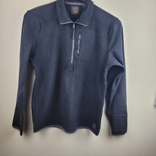 Vintage 1946 Quarter Zip performance Pullover Stretch Micro-Fleece Black Size M