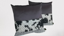Set 2 cuscini per divano d'arredo moderno PACTWORK DECORATIVO 42X42 IMBOTTITO