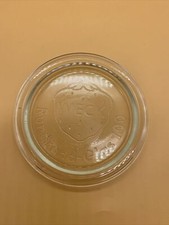 Vintge Weck Rundrand Glass 100 Strawberry Detailed Glass Jar lid 