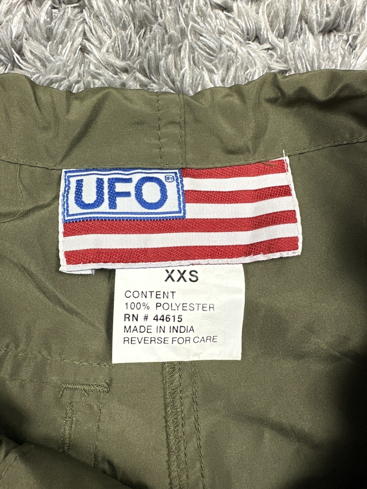 Vintage UFO Parachute Pants Cargo Raver Baggy Green M… Gem