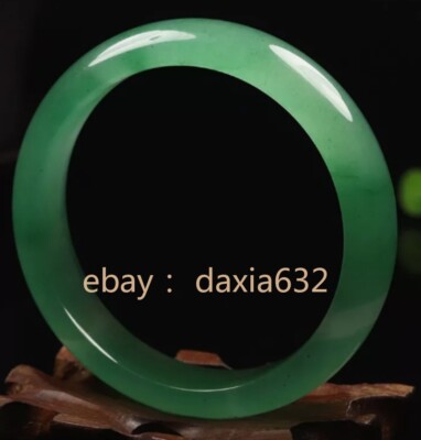53-66mm Certified 100% Natural Grade A Green Jade Bangle Nephrite Aventurine