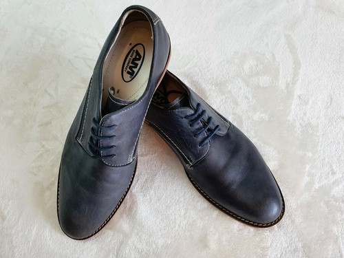 AM Shoe Company men\u0026#039;s grey leather formal shoes size UK 8 | eBay