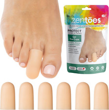 6 Pack Gel Toe Cap and Protector - Cushions and Protects to Provide Relief from