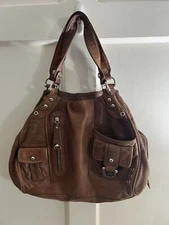 Junior Drake Soft Leather Purse Handbag Shoulder Strap & Top Handles Pre Owned