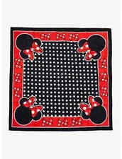 Disney Minnie Mouse Polka Dot Bandana 20 X 20"