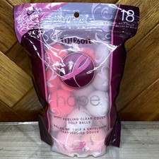 Wilson Hope Golf Balls 18ct, Pink White Soft Feel New in Package