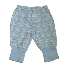 Carters Child of Mine Pull On Sweatpants Boys 0-3M Blue Striped Elastic Joggers