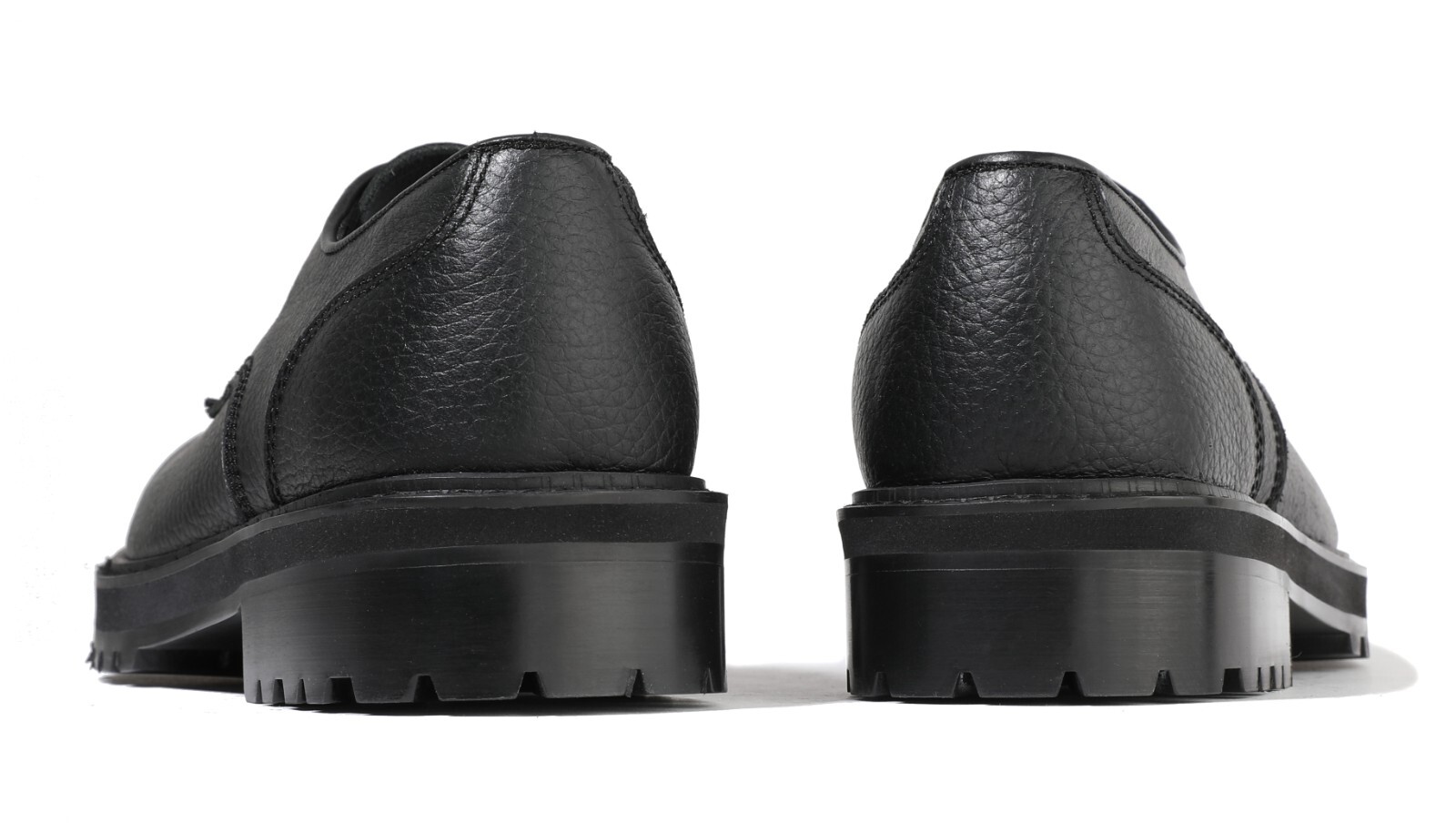 SAOLA Scarpe eleganti Firenze Atelier uomo Embo in pelle nera Oxford Derby suola Commando