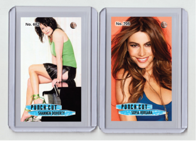 tobacco sofia Sofia Vergara rare MH Punch Cut #'d 2/3 Tobacco card no. 705