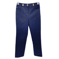 ST. JOHN Sport Womens Size 2 Navy Blue 5 Pocket Stretch Straight Leg Pants