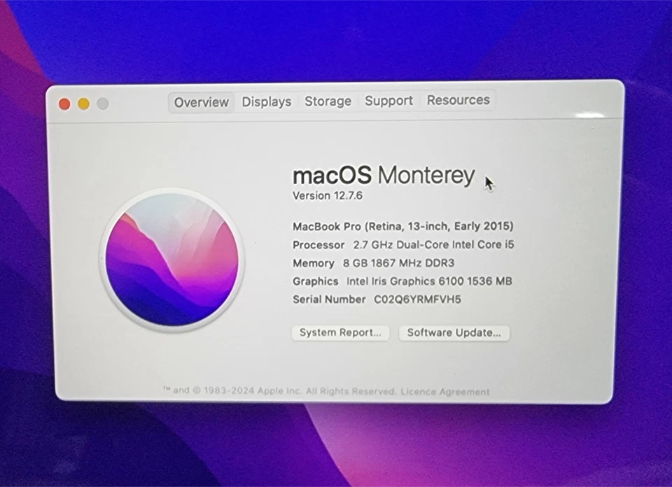 Apple MacBook Pro 13" 2015 · i5 · 8GB · 121GB, photo 3 of 5