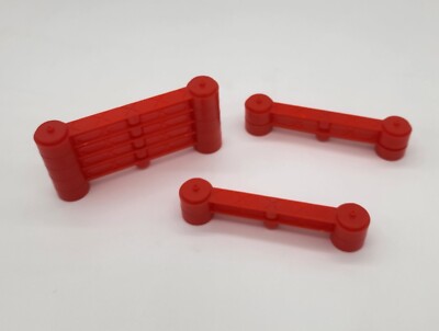 New: Auto World Track Elevation Modular 3'' Bridge Beam Support (9 Pack) Red