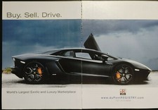 2011 DuPont Registry Exotic Marketplace Lamborghini Dark Grey  Vintage Print Ad
