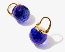 Loyal Blue Sapphire Earring Crystal Earrings Drop Leverback Earring Gift For Her