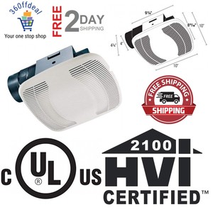 Ventilador de Bano de Escape de Techo CFM Extractor de Ventilacion de