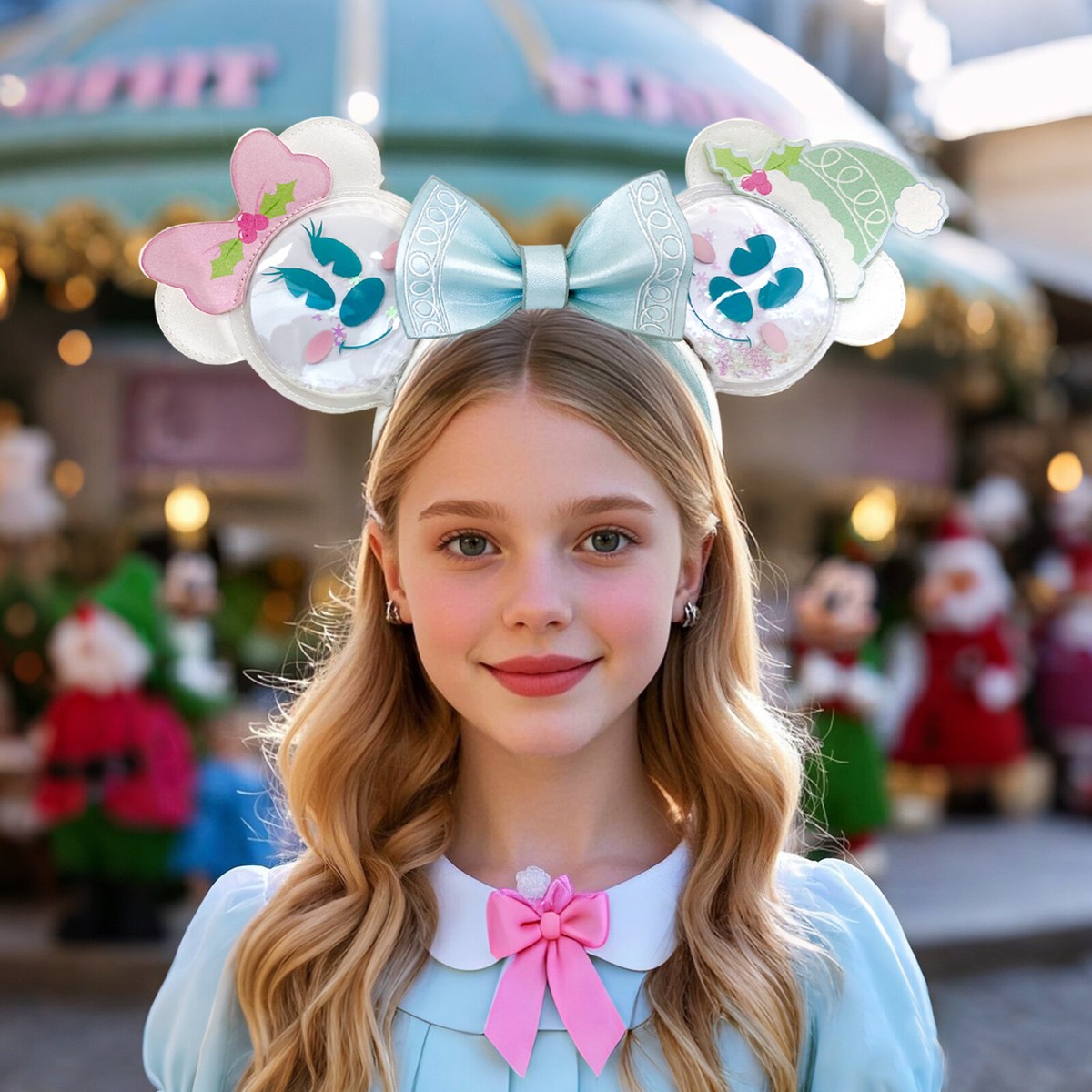 Loungefly Disney-Parks Mickey & Minnie Pastel Snowman Mouse  display picture 3