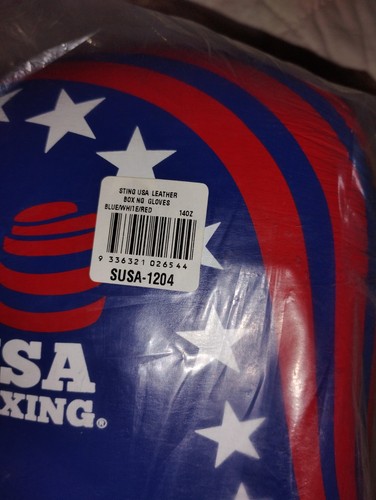Sting USA Boxing Gloves 14 OZ Sparring Gloves Discontinued NOS Leather - Picture 2 of 3