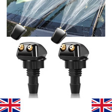 2 x Universal Car Windscreen Washer Wiper Nozzle Spray Jet DIY front Window Pair