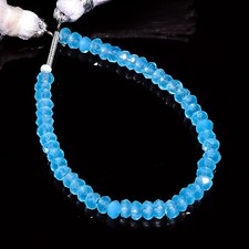 Natural Blue Quartz Gemstone Rondelle Shape Faceted Beads 3X3X2mm Strand 4" E520