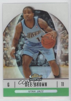 2006-07 Topps Finest Rookie Green Refractor 190/199 Dee Brown #77 Rookie RC g2u
