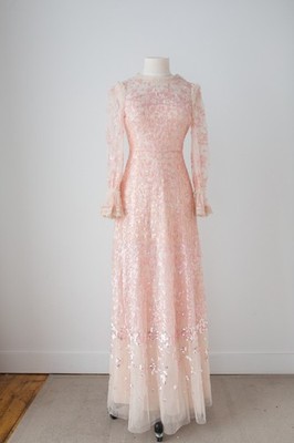 Needle & Thread embroidered sequin gown