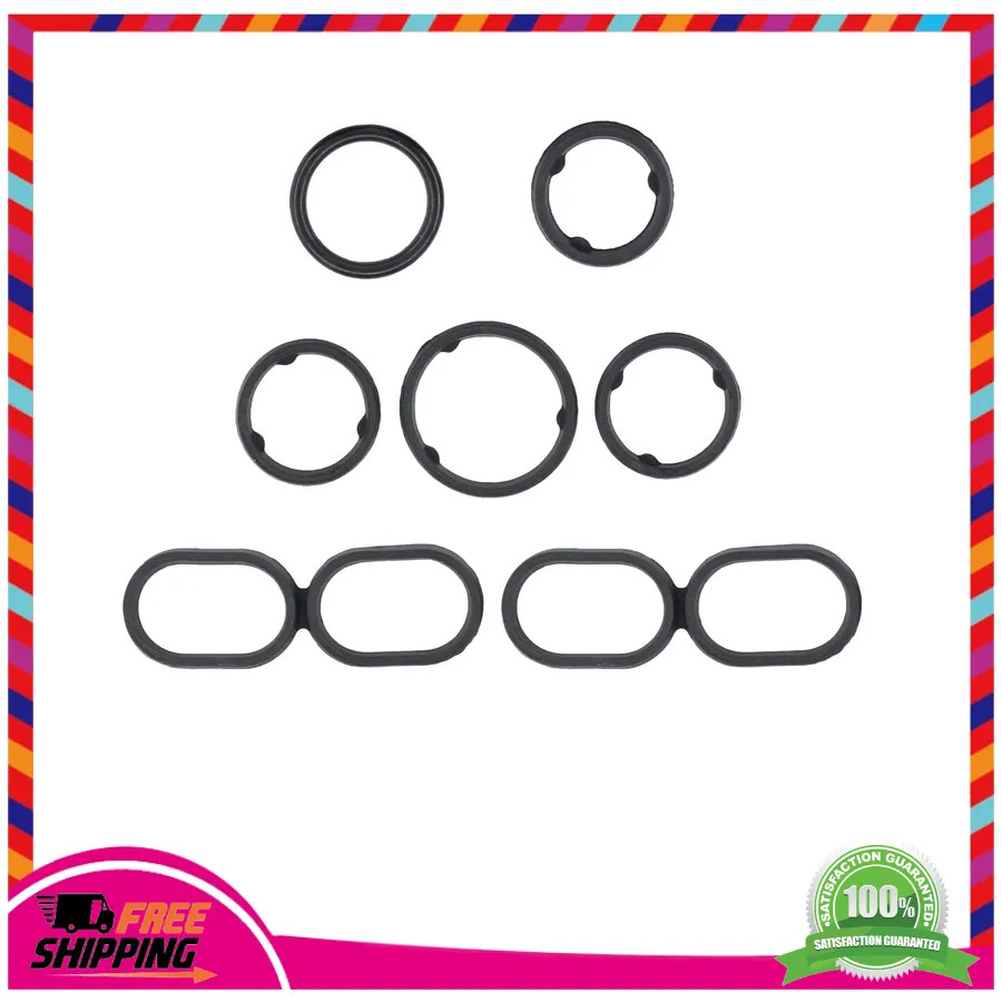 Engine Oil Filter Housing O Ring Seal Kit 68191356AA for Dodge Jeep Chrysler Ram