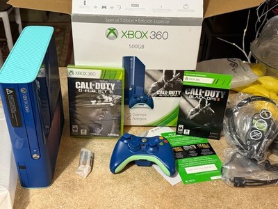 Microsoft Xbox 360 E Special Edition Blue Bundle 500GB Blue Console