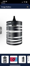 Cylinder Light Shade Pendant Black