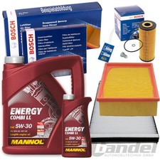 BOSCH FILTER INSPEKTIONS SATZ SET+5W30 MOTORÖL 2.5 TDI für VW PASSAT 3B AUDI A4