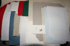 9oz. Scraps, Unbranded, 14 count, Cross Stitch Fabric - See Description    (14)