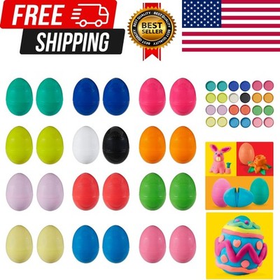 Eggs 24-Pack, Dinosaur & Dragon Egg Hunt Toys, Modeling Compound for Birthday...