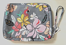 Vera Bradley Coastal Paradise Lighten Up Wipes Pouch Floral Bird Multicolor NWT