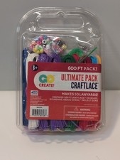 Go Create! Ultimate Pack Craftlace 600 ft, 100 Beads, Weave Wheel, Necklace Kit